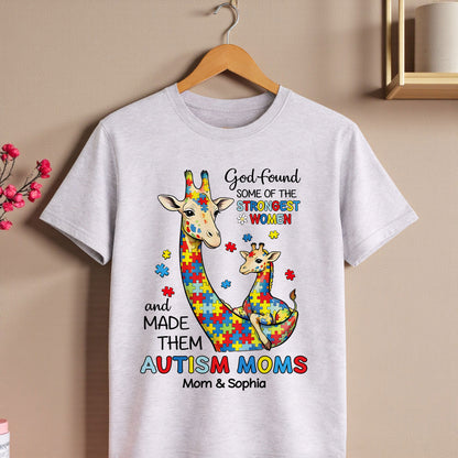 Custom Autism Giraffe Mom Shirt  THUU6250301