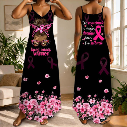Personalized Breast Cancer Strappy Dress UKHA6040703