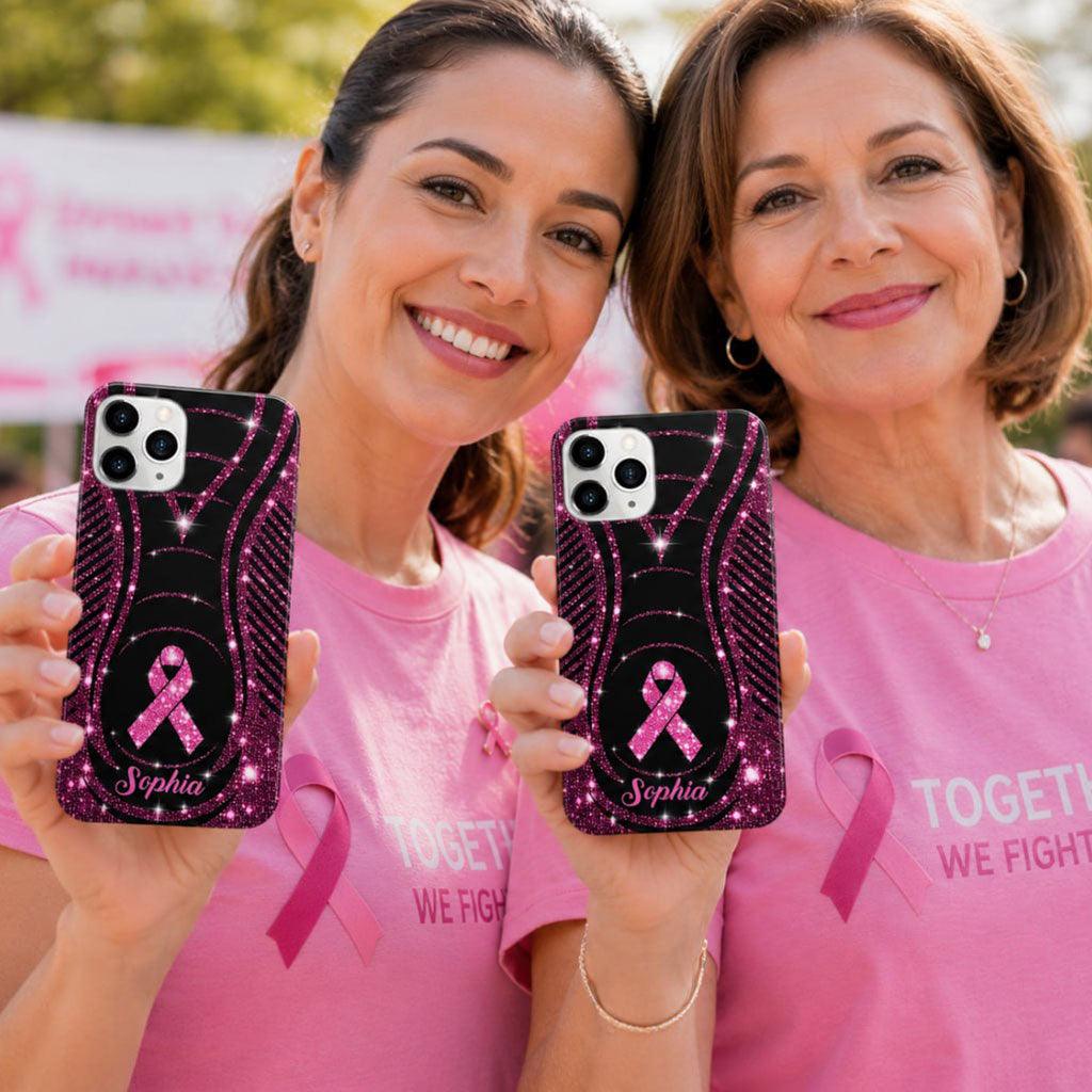 Custom Name Breast Cancer Awareness Phone Case UKHA4260303