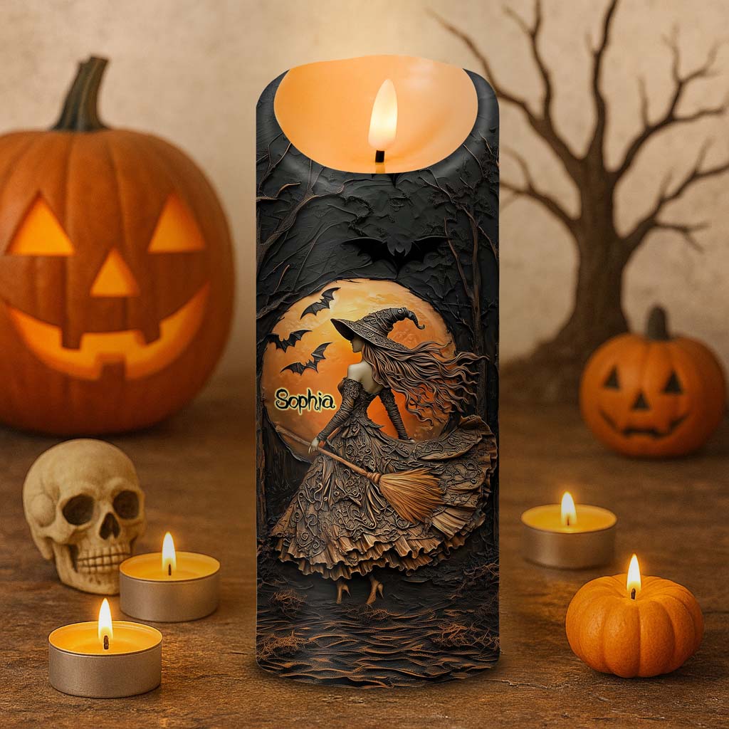 Custom Witch Halloween Led Candle UKTD5220802