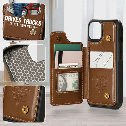 Custom Never Underestimate Drivers Trucks Flip Phone Case THHH6280204