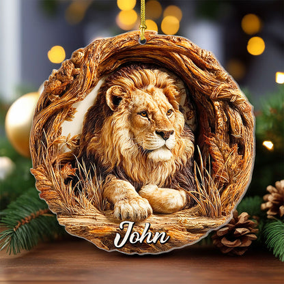 Custom 2D Flat Lion Acrylic Ornament UKTO5131003