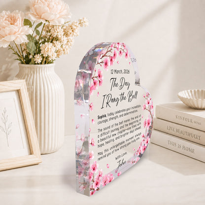 Breast Cancer Women’s Health Awareness Heart Acrylic Plaque QFNT6010801
