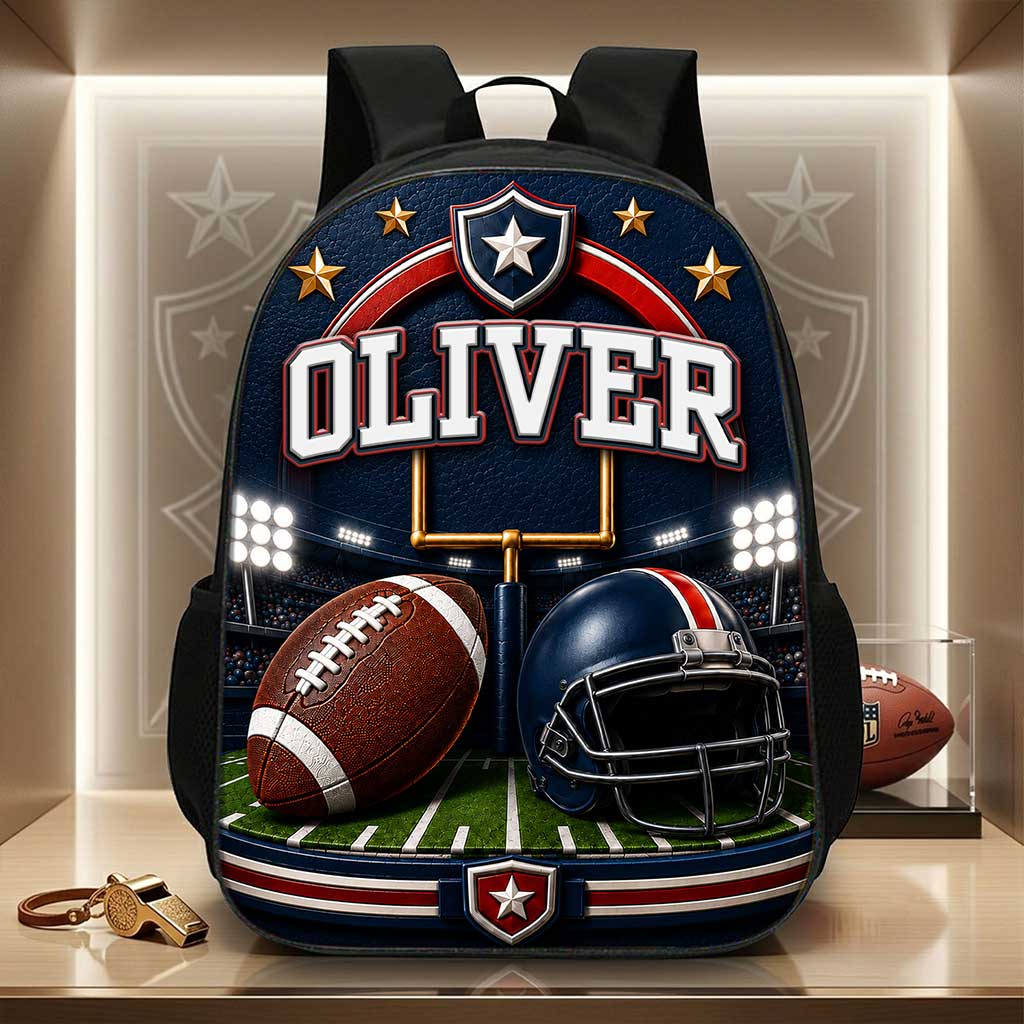 Personalized Football Kids Backpack NPND6250603