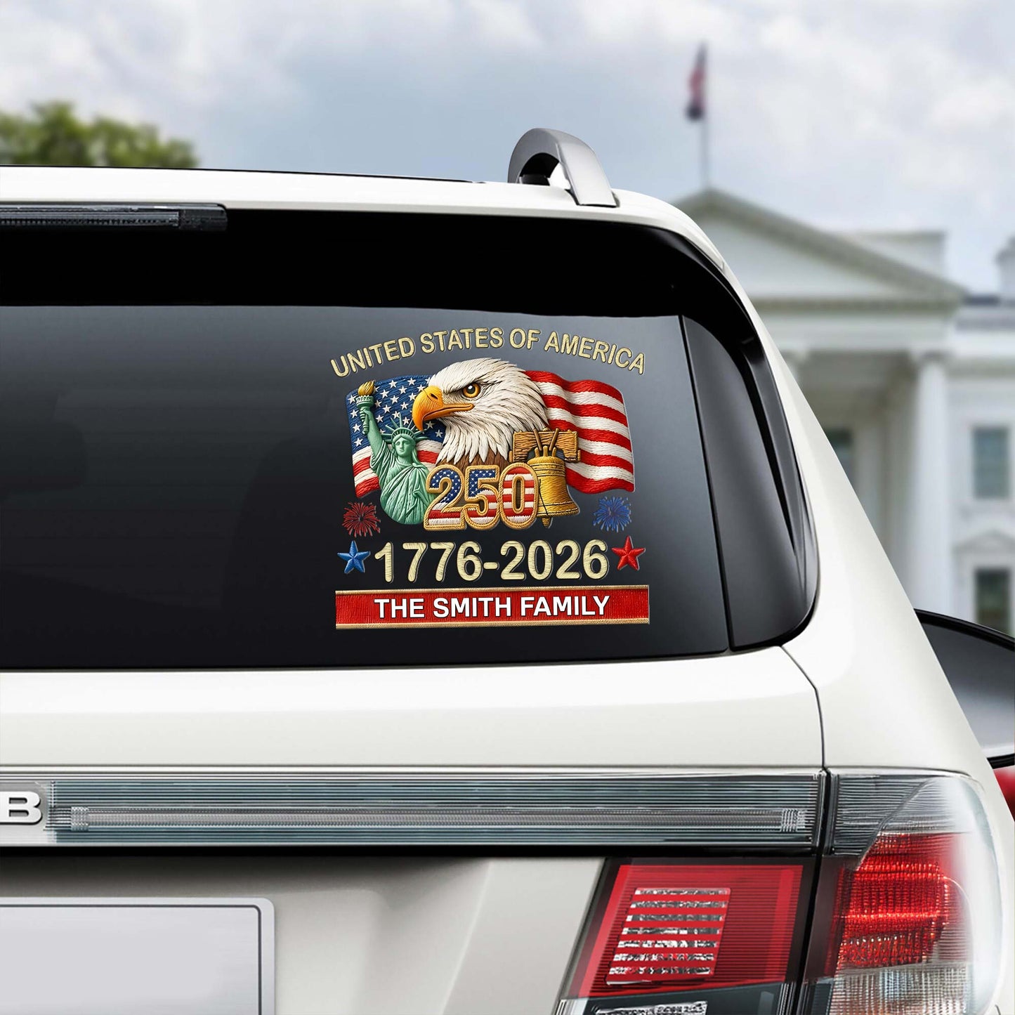 Custom 250th Car Sticker THHA6240401