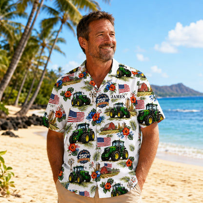 Personalized Farmer 250th Hawaiian Shirt NPND6260603