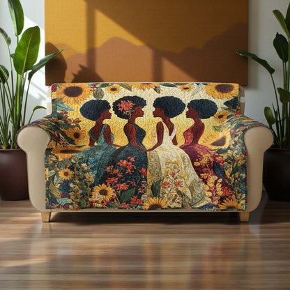 Black Women Quilted Sofa Cover QFTD5041104