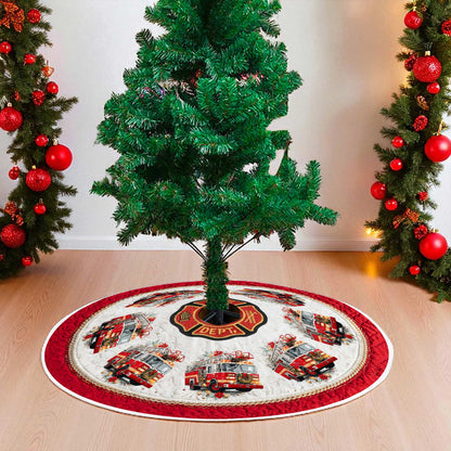 Firefighter Christmas Tree Skirt QFPY5241003
