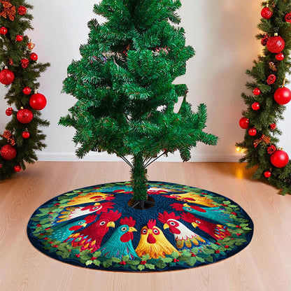 Chicken Christmas Tree Skirt QFTO5311001