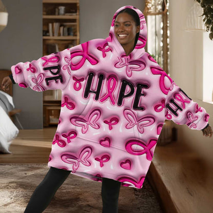 Breast Cancer Blanket Hoodie QFHM5101003