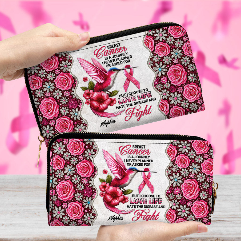 Custom Breast Cancer Awareness Leather PU Handbag UKNT5050909