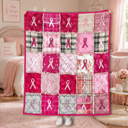 Breast Cancer Quilt Blanket NPNT6060802
