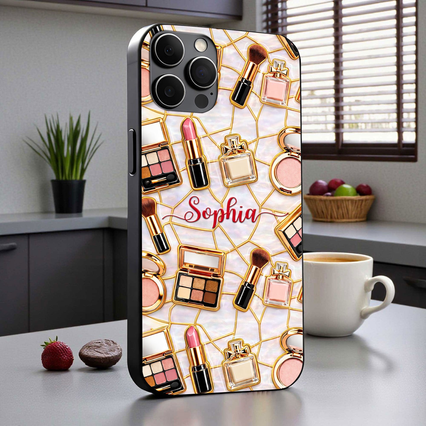 Custom Make Up Faux Stained Glass Phone Case THHH6260101