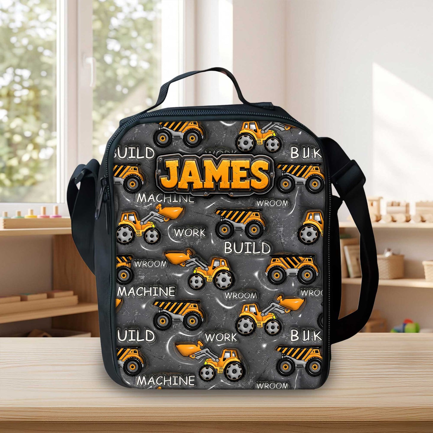 Personalized Inflat Construction Vehicles Backpack NPHA6030701