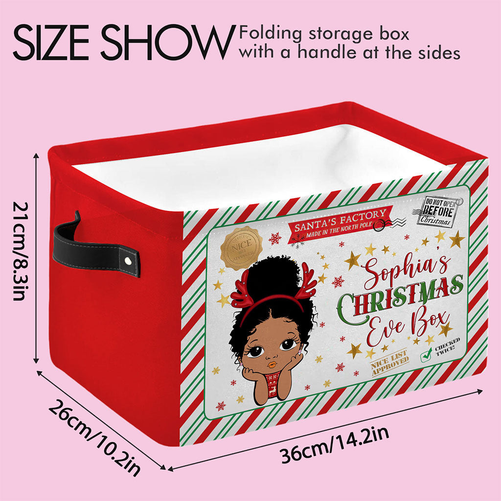 Personalised Christmas Eve Basket For Children, Christmas Basket Gift For Boys Girls QFTO4091001