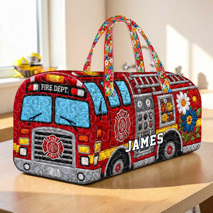 Custom Firefighter Quilted Duffle Bag THUU6050601