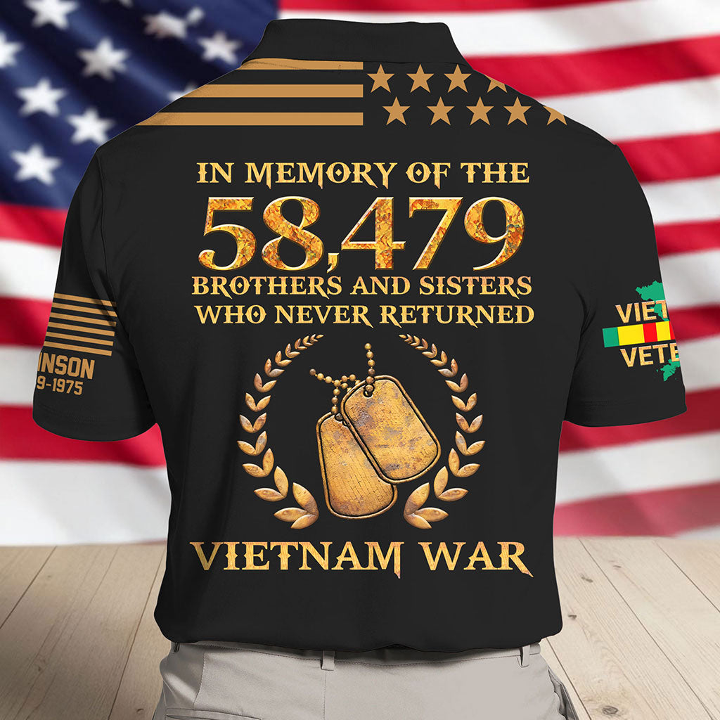 Personalized Vietnam Veterans Polo Shirt, Gifts For Vietnam Veterans UKUU6170402