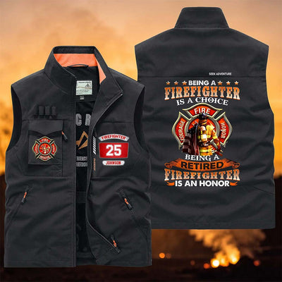 Personalized Firefighter Multi-Pocket Vest UKUU6050304