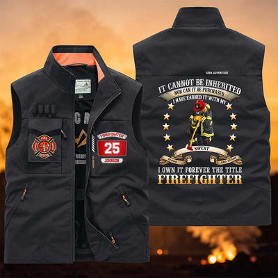 Personalized Firefighter Multi-Pocket Vest UKUU6050302