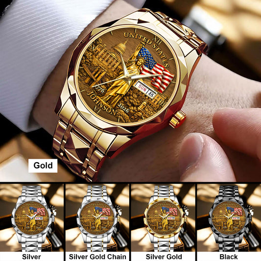 Personalized America 250th Anniversary Alloy Luxury Quartz Watch UKTD6130102