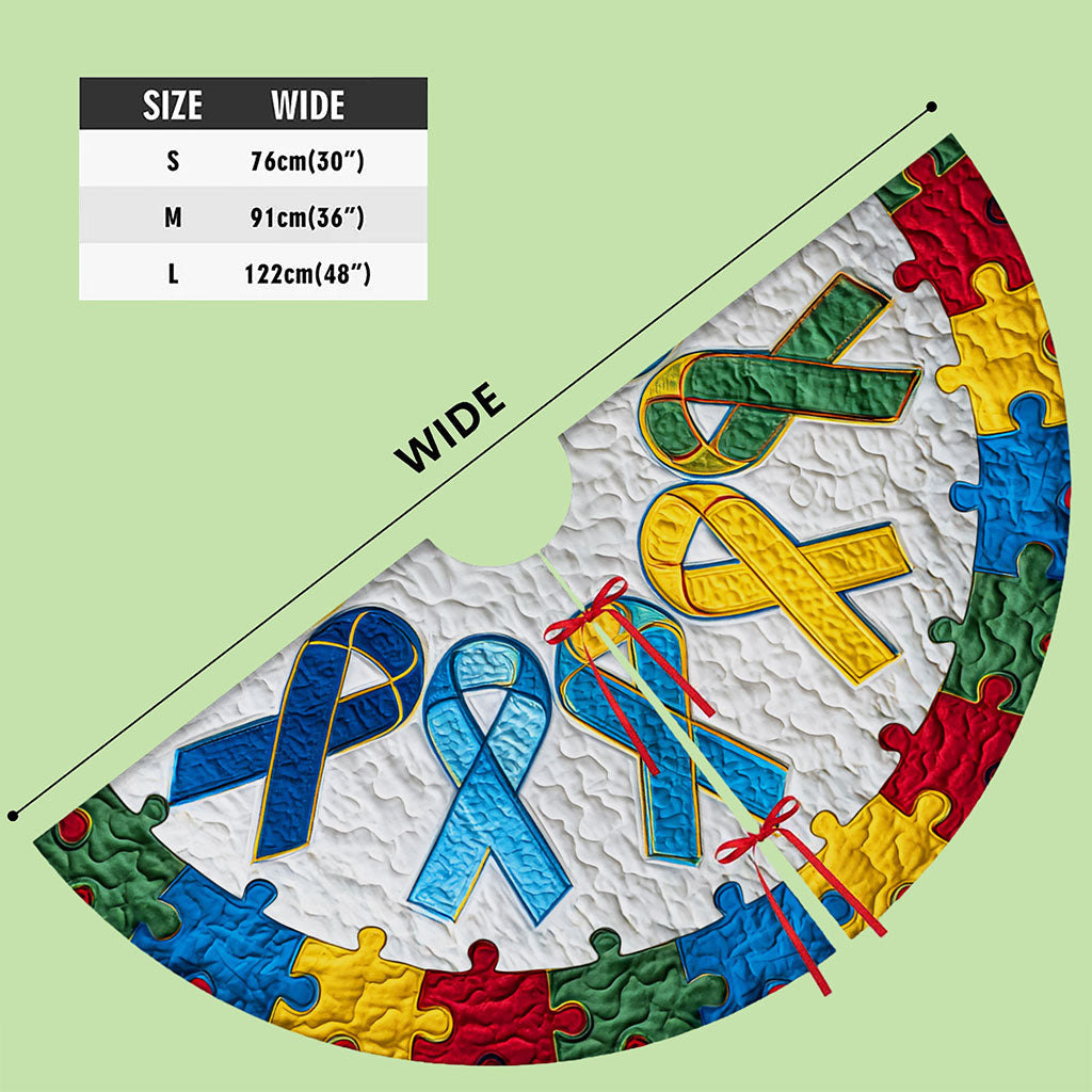 Autism Awareness Christmas Tree Skirt QFNT5251002