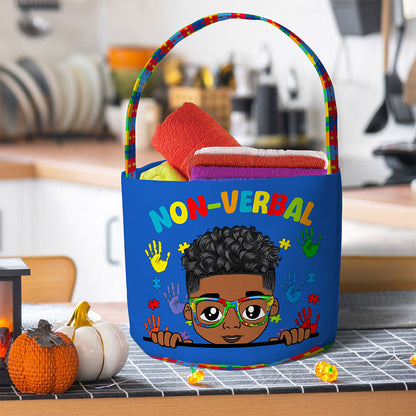 Personalized Autism Halloween Trick Or Treat Bag, Autism Awareness Halloween Gift NPNT4290803