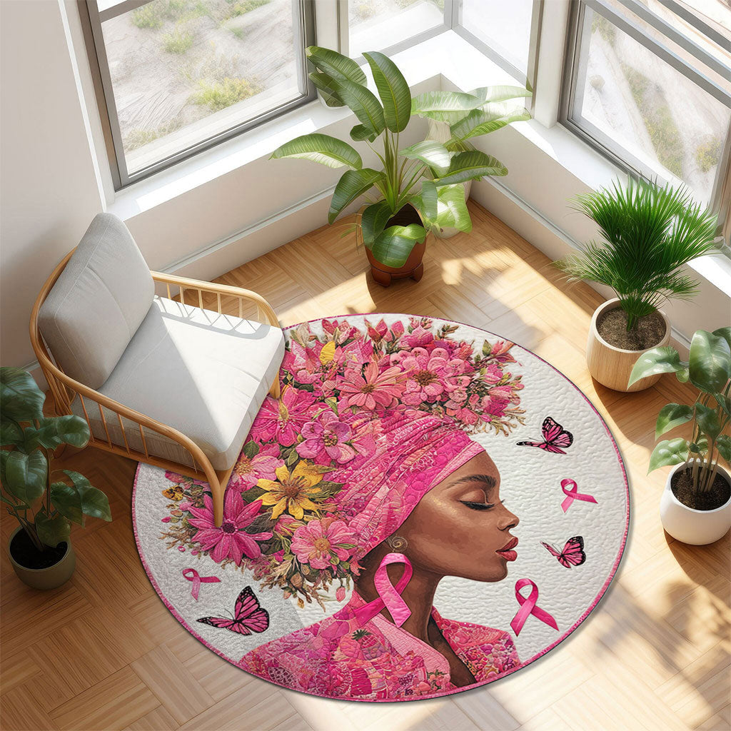 Black Girl Breast Cancer Rug THTO5151004