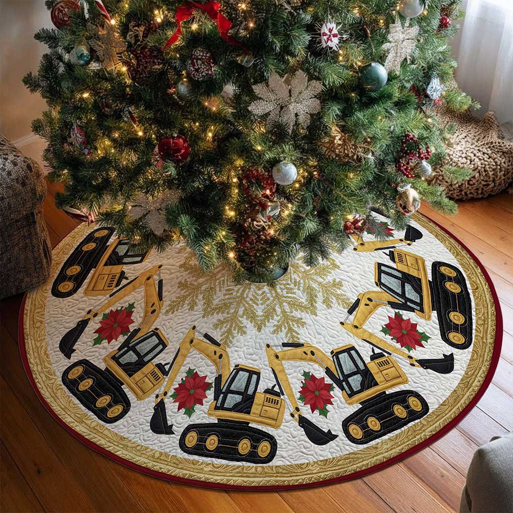 Excavator Christmas Tree Skirt NPND5231008