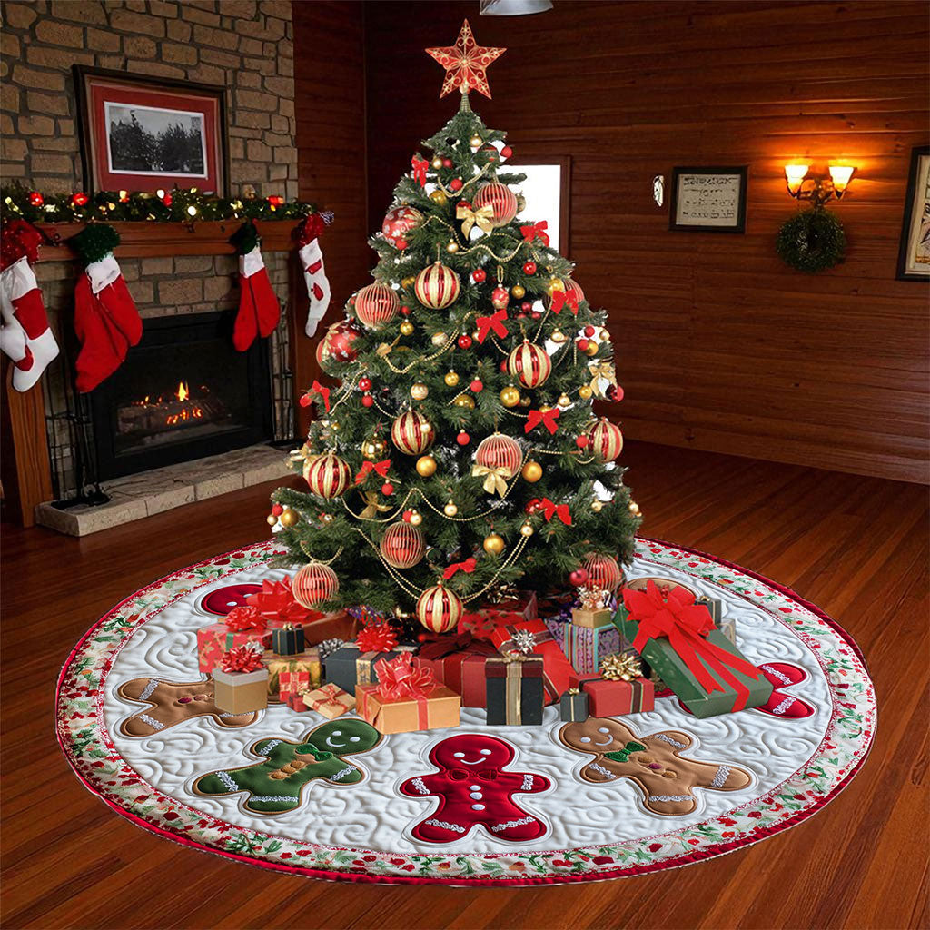 Personalized Christmas Gingerbread Tree Skirt QFTO5281003