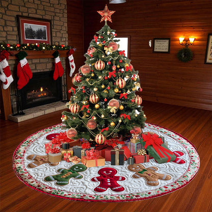 Personalized Christmas Gingerbread Tree Skirt QFTO5281003