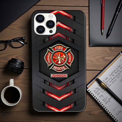 Personalized Firefighter Phone Case, Gift For Fireman, Firefighter Gifts UKHA6130102