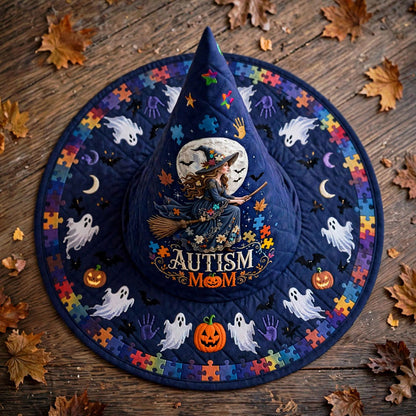 Autism Mom Quilted Witch Hat NPHA6080901