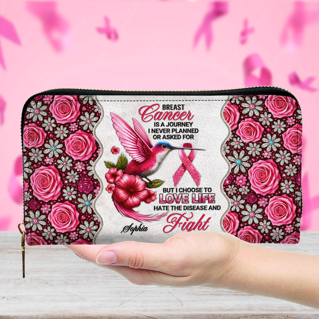 Custom Breast Cancer Awareness Leather PU Handbag UKNT5050909