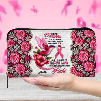 Custom Breast Cancer Awareness Leather PU Handbag UKNT5050909