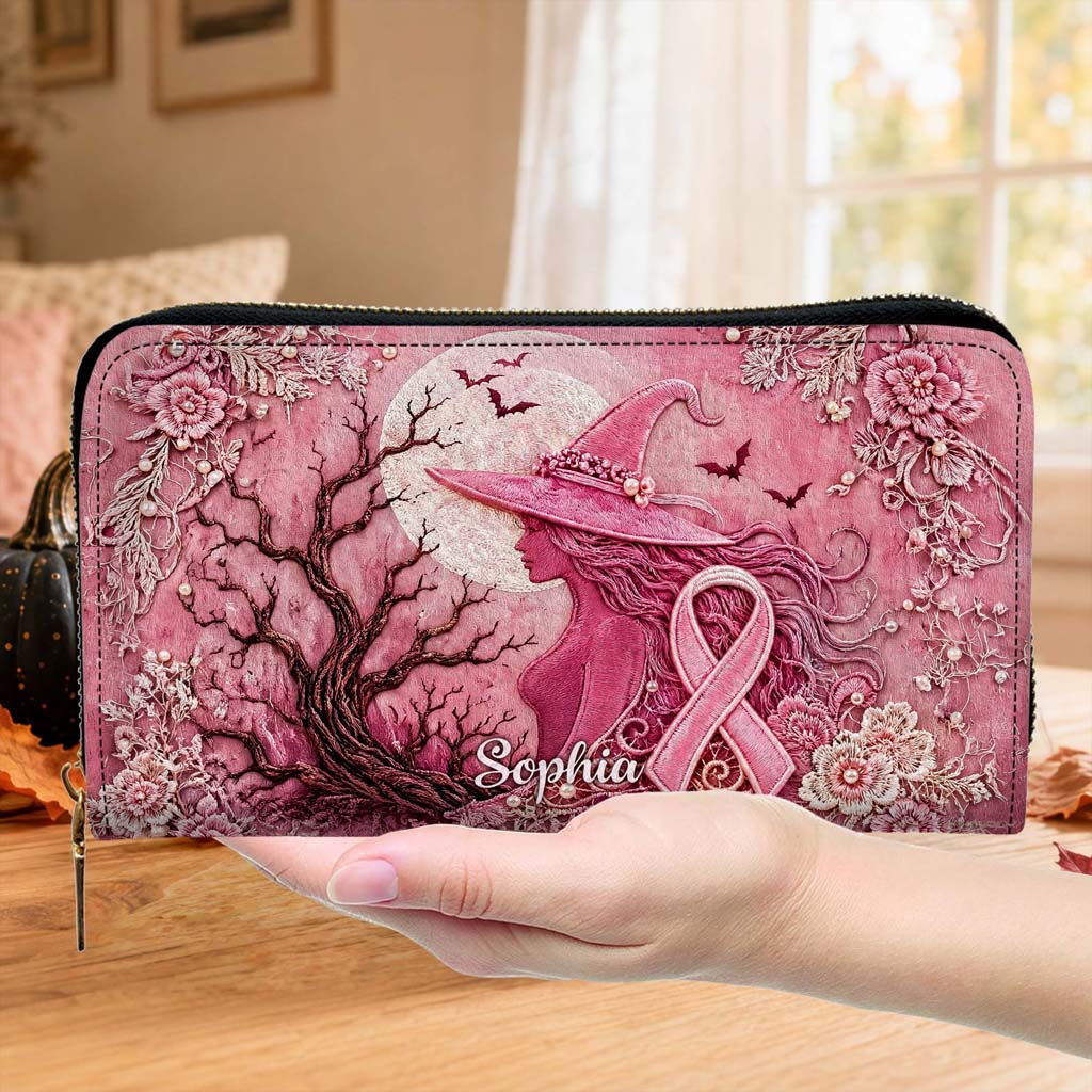 Personalized Witchy Breast Cancer Handbag + Wallet NPHM6110802
