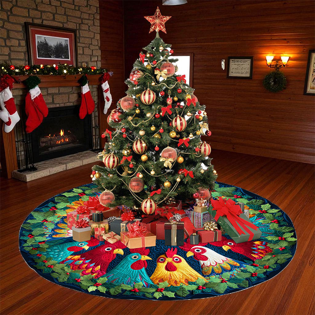 Chicken Christmas Tree Skirt QFTO5311001