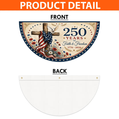 Personalized 250th Semi Circle Banner NPNT6180603