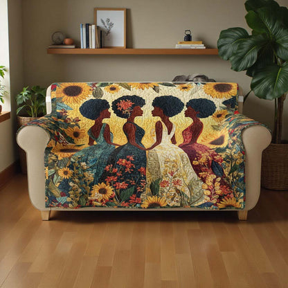 Black Women Quilted Sofa Cover QFTD5041104