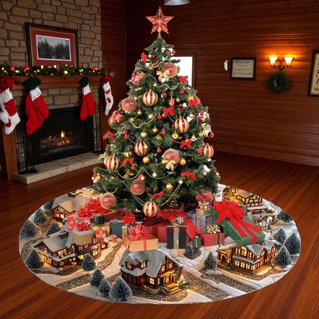 Winter Village Christmas Tree Skirt QFHM5211002