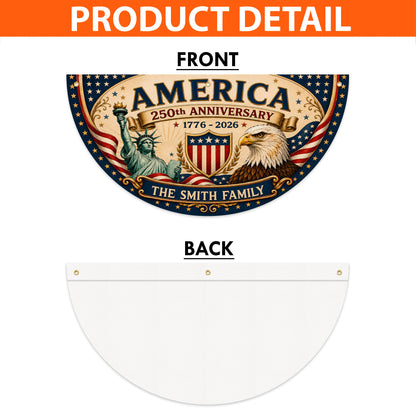Personalized 250th Semi Circle Banner NPNT6180602