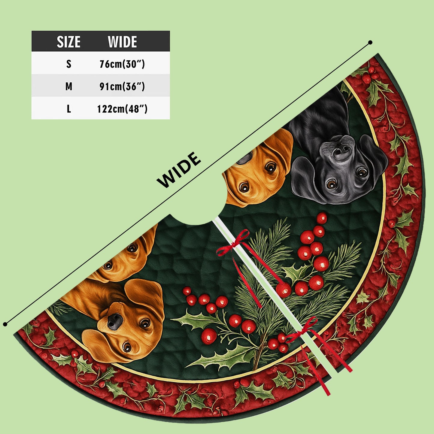 Dachshund Christmas Tree Skirt UKHH5171002