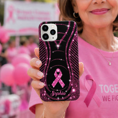 Custom Name Breast Cancer Awareness Phone Case UKHA4260303