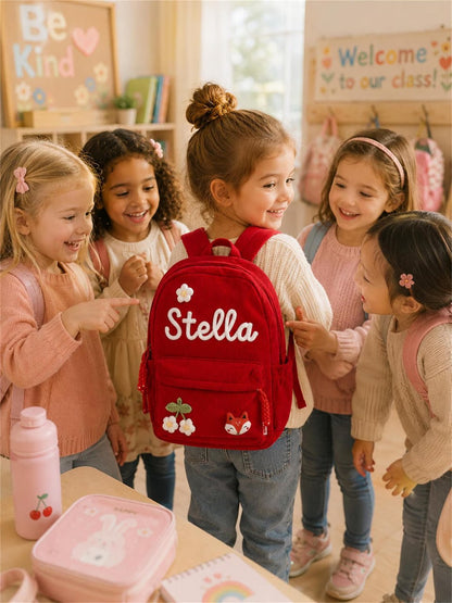 Personalized Kids Corduroy Backpack, Children's School Bag UKTD6260601