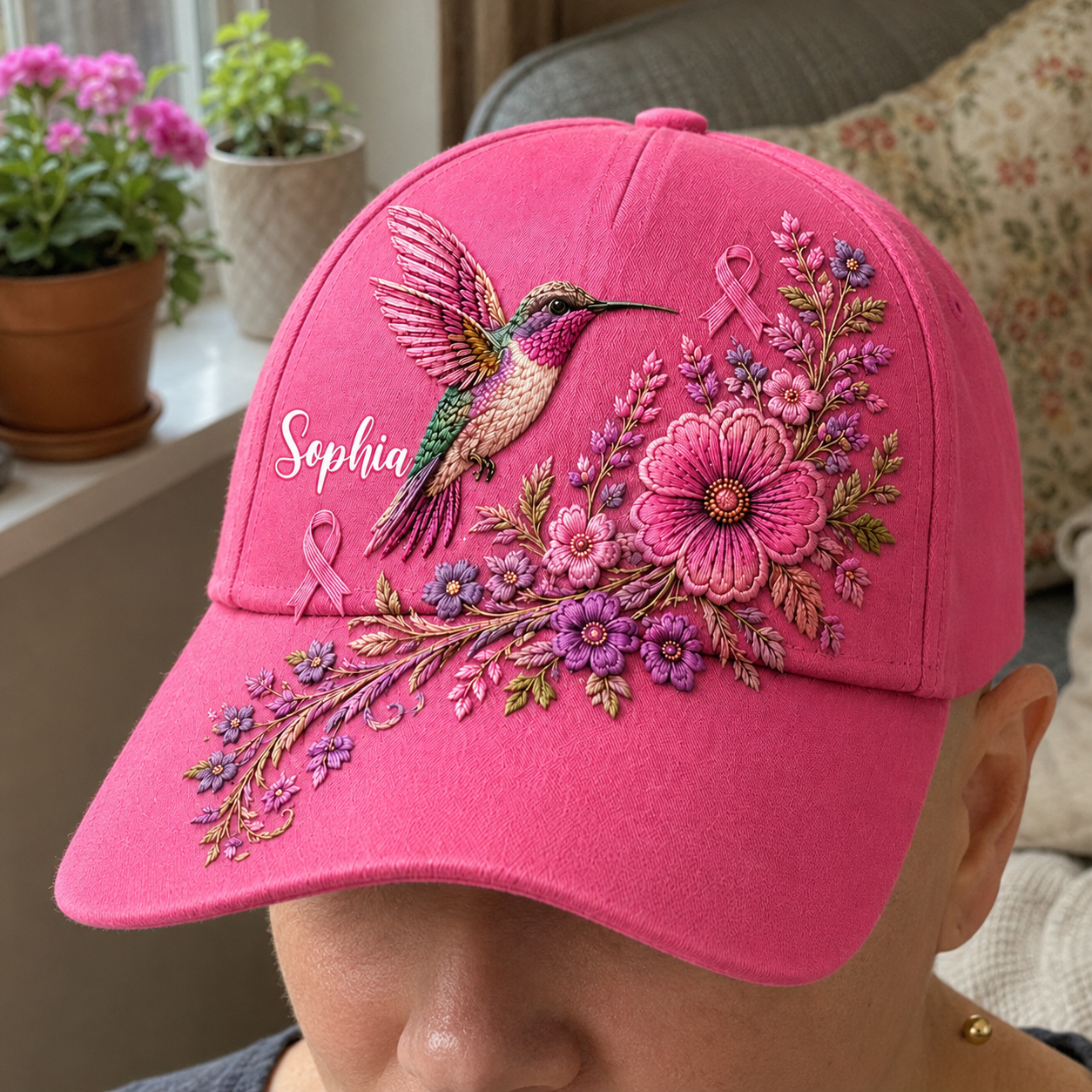 Personalized Name Breast Cancer 3D All Over Printed Cap QFUU6290703