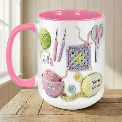 Custom Crochet Printed Faux 3D Ceramic Mug THHM6100106