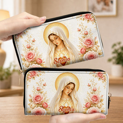 Virgin Mary And Rose Handbag And Wallet PMTD6240603