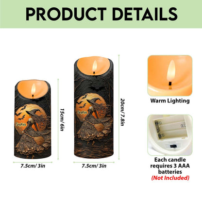 Custom Witch Halloween Led Candle UKTD5220802