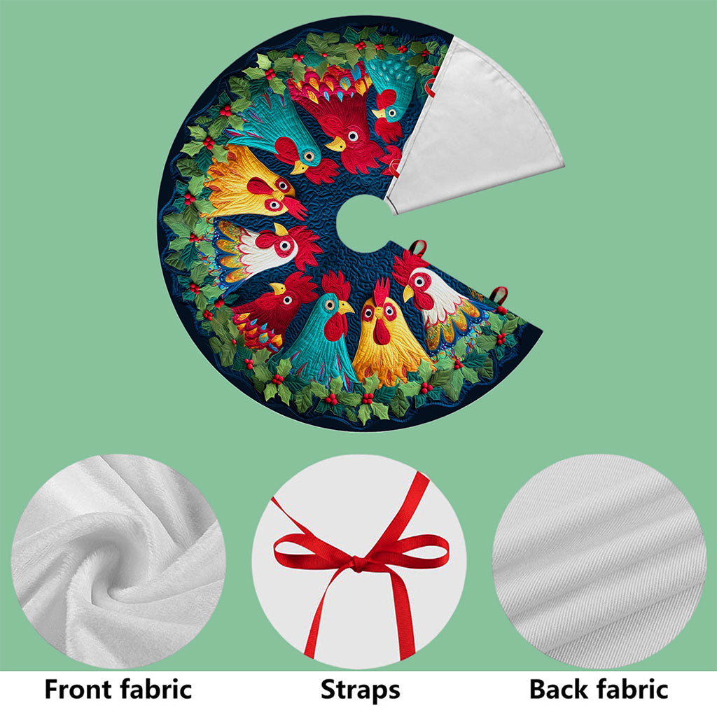 Chicken Christmas Tree Skirt QFTO5311001