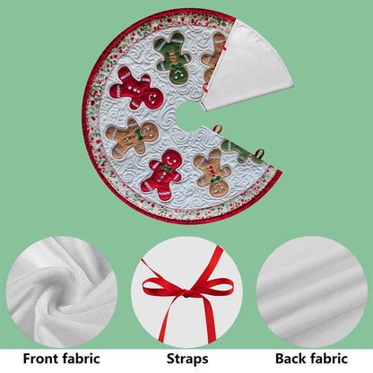 Personalized Christmas Gingerbread Tree Skirt QFTO5281003