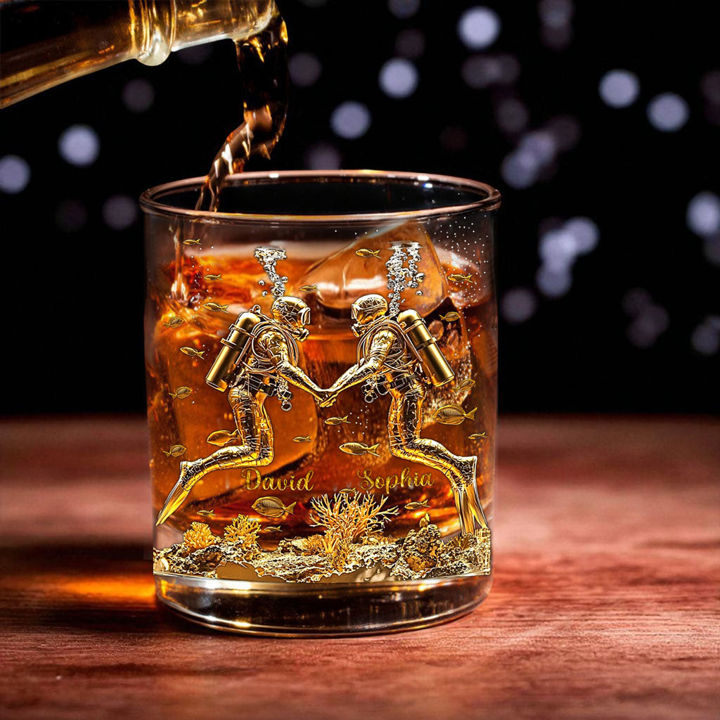 Custom Couples Scuba Diving Whiskey Decanter Set UKHM5171001